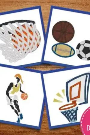 Sports Collage Embroidery design pack by Heavenly Designs, Embroidery Packs on EmbroideryDesigns.com Holiday Sale