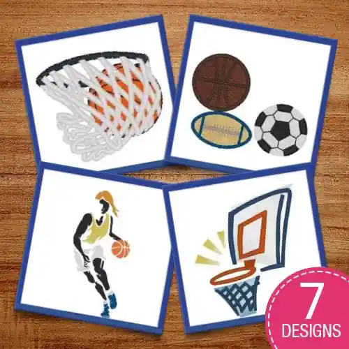 Sports Collage Embroidery design pack by Heavenly Designs, Embroidery Packs on EmbroideryDesigns.com Holiday Sale
