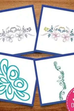 Swirly Borders Embroidery design pack by Heavenly Designs, Embroidery Packs on EmbroideryDesigns.com Best Seller