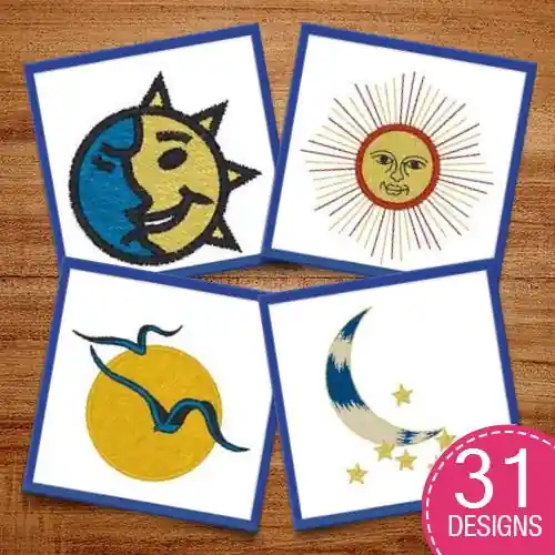 Last Chance Look To The Sky Embroidery design pack by Heavenly Designs, Embroidery Packs on EmbroideryDesigns.com