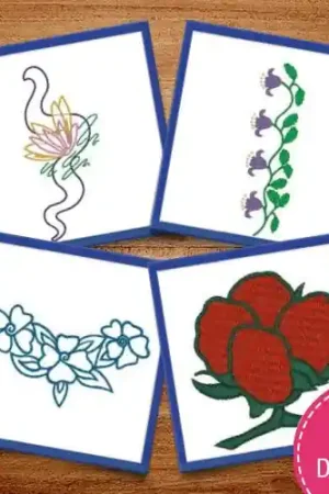 Roses & Flowers Embroidery design pack by Heavenly Designs, Embroidery Packs on EmbroideryDesigns.com Price Cut
