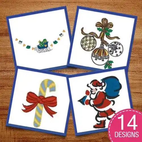 Cheery Christmas Decor Embroidery design pack by Heavenly Designs, Embroidery Packs on EmbroideryDesigns.com Must Have