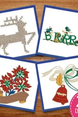 Winter Greetings Embroidery design pack by Heavenly Designs, Embroidery Packs on EmbroideryDesigns.com Cheap