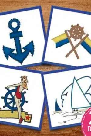 Certified Sailing Boats Embroidery design pack by Heavenly Designs, Embroidery Packs on EmbroideryDesigns.com