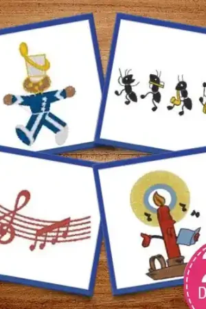 Authentic Make Some Music Embroidery design pack by Heavenly Designs, Embroidery Packs on EmbroideryDesigns.com