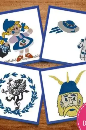 Characters & Symbols Embroidery design pack by Heavenly Designs, Embroidery Packs on EmbroideryDesigns.com One Day Deal