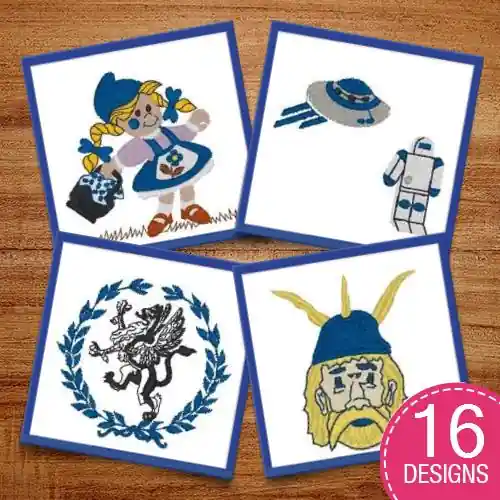 Characters & Symbols Embroidery design pack by Heavenly Designs, Embroidery Packs on EmbroideryDesigns.com One Day Deal