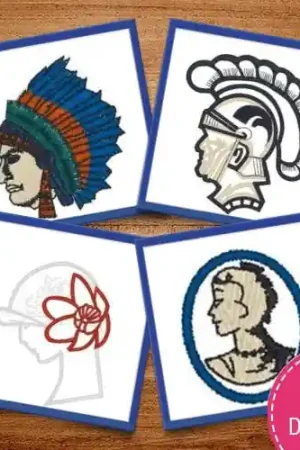 Mega Sale In Profile Embroidery design pack by Heavenly Designs, Embroidery Packs on EmbroideryDesigns.com
