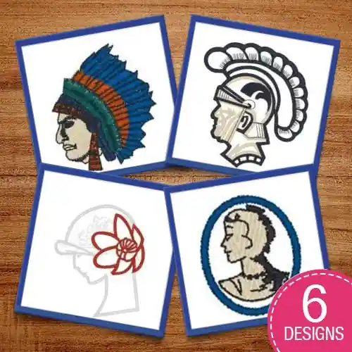 Mega Sale In Profile Embroidery design pack by Heavenly Designs, Embroidery Packs on EmbroideryDesigns.com