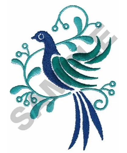 Place Order BIRD ON BRANCH Embroidery Design