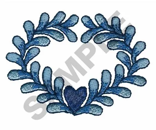 Best Choice HEART EMBLEM Embroidery Design