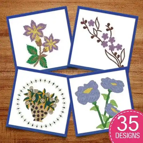 Fragrant Petals Embroidery design pack by Heavenly Designs, Embroidery Packs on EmbroideryDesigns.com Viral