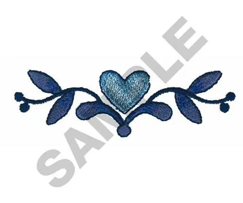 Shop Now FLORAL BORDER WITH HEART Embroidery Design