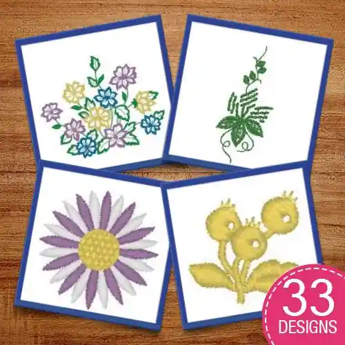 Dont Eat The Flowers Embroidery design pack by Heavenly Designs, Embroidery Packs on EmbroideryDesigns.com Original