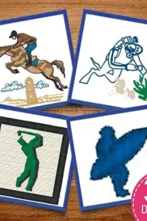 Cheap At Play Embroidery design pack by Heavenly Designs, Embroidery Packs on EmbroideryDesigns.com