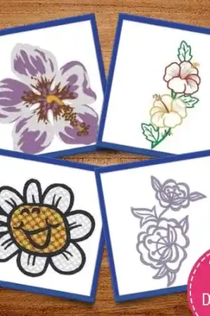 Beautiful Florals Embroidery design pack by Heavenly Designs, Embroidery Packs on EmbroideryDesigns.com Secure Checkout