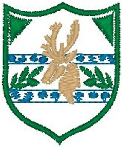 Deal Deer Shield Embroidery Design