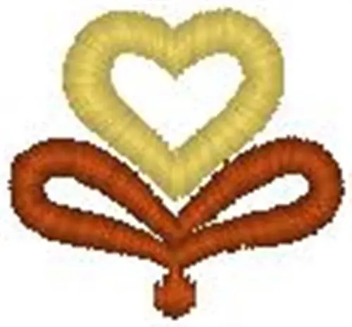 Hot Picks Heart Pattern Embroidery Design