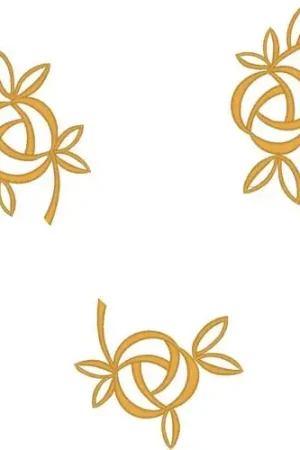 Three Buds Embroidery Design Final Sale