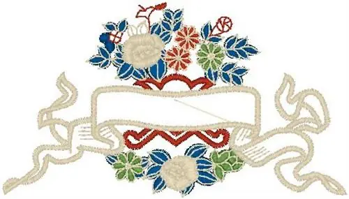 Grab Now Banner Flowers Embroidery Design
