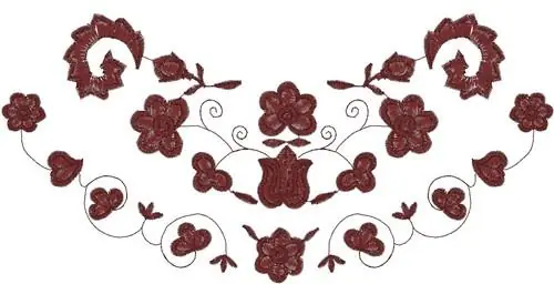 Cheap Floral Decoration Embroidery Design