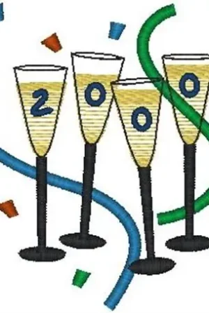 Must Have Champagne 2000 Embroidery Design