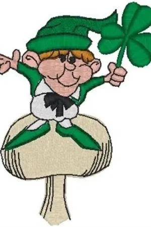 Seasonal Sale Leprechaun Embroidery Design