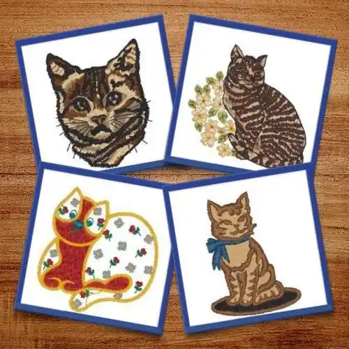 Worldwide Shipping Cats Embroidery design pack by Heavenly Designs, Embroidery Packs on EmbroideryDesigns.com