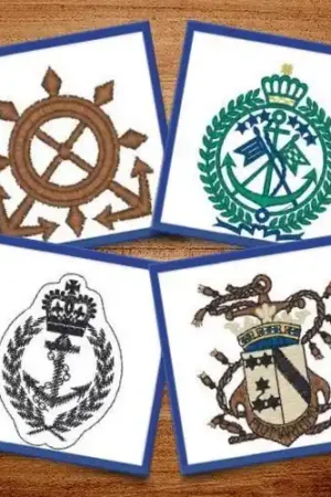 Worldwide Shipping Nautical Crests Embroidery design pack by Heavenly Designs, Embroidery Packs on EmbroideryDesigns.com