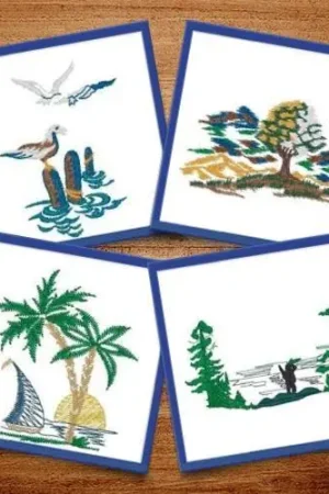 Nature Scenes Embroidery design pack by Heavenly Designs, Embroidery Packs on EmbroideryDesigns.com Viral