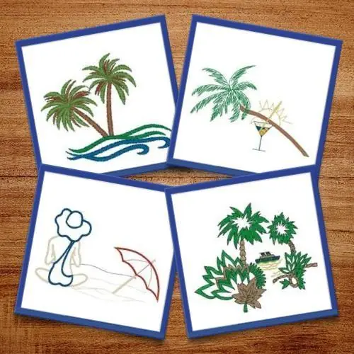 Beach side Embroidery design pack by Heavenly Designs, Embroidery Packs on EmbroideryDesigns.com Best Price