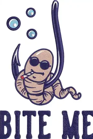 Affordable Bite Me Embroidery Design