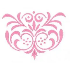ABSTRACT EMBLEM Embroidery Design Modern