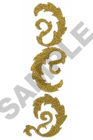 ABSTRACT BORDER Embroidery Design Final Sale