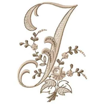Monogram I Embroidery Design Trending