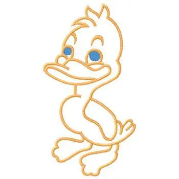 Duck Embroidery Design Original
