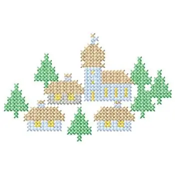 Order Now Village Embroidery Design