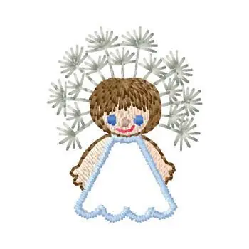 Handmade Dandelion Angel Embroidery Design