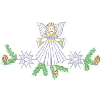 Limited Time Christmas Angel Embroidery Design