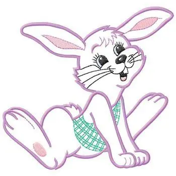 Buy Direct Easter Rabbit Embroidery Design