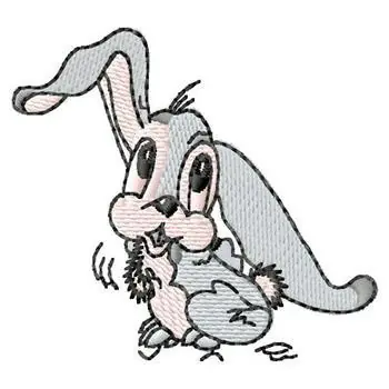 Authentic Easter Rabbit Embroidery Design