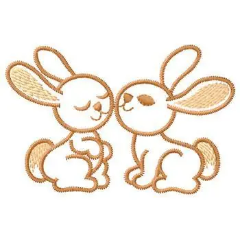 Reduced Price Rabbits Embroidery Design