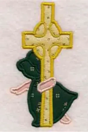 Sale Applique Sun Bonnet Cross Embroidery Design