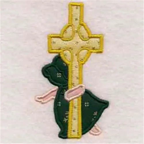 Sale Applique Sun Bonnet Cross Embroidery Design