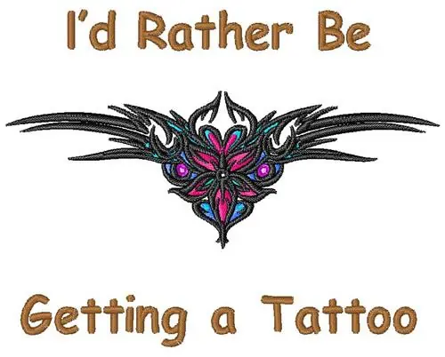 Getting a Tattoo Embroidery Design While Supplies Last