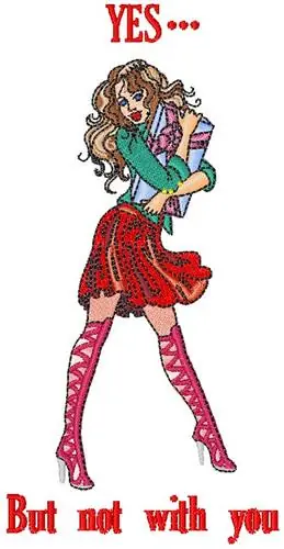Time-Limited Sexy Women Embroidery Design