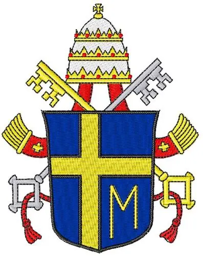 Catholic Pope Crest Embroidery Design Best Price