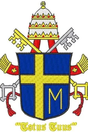 Editor’s Pick Catholic Pope Crest Embroidery Design