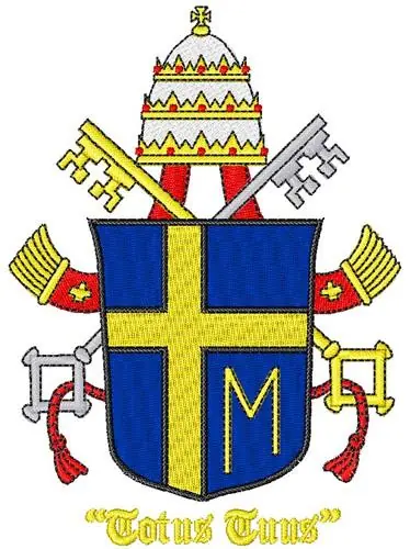 Editor’s Pick Catholic Pope Crest Embroidery Design