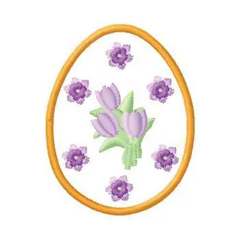 Weekend Sale Easter Egg Embroidery Design